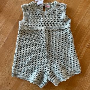 Zara kids 9-12 months crochet romper